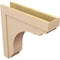 Ekena Millwork 8"W x 32"D x 32"H Thin Warren Rough Cedar Woodgrain TimberThane Corbel, Primed Tan CORUR08X32X32WARRCPR - alternate 2